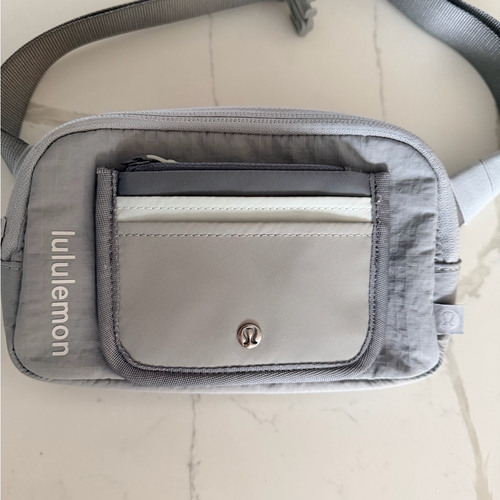 Lululemon Gray Belt Bag and Card Case